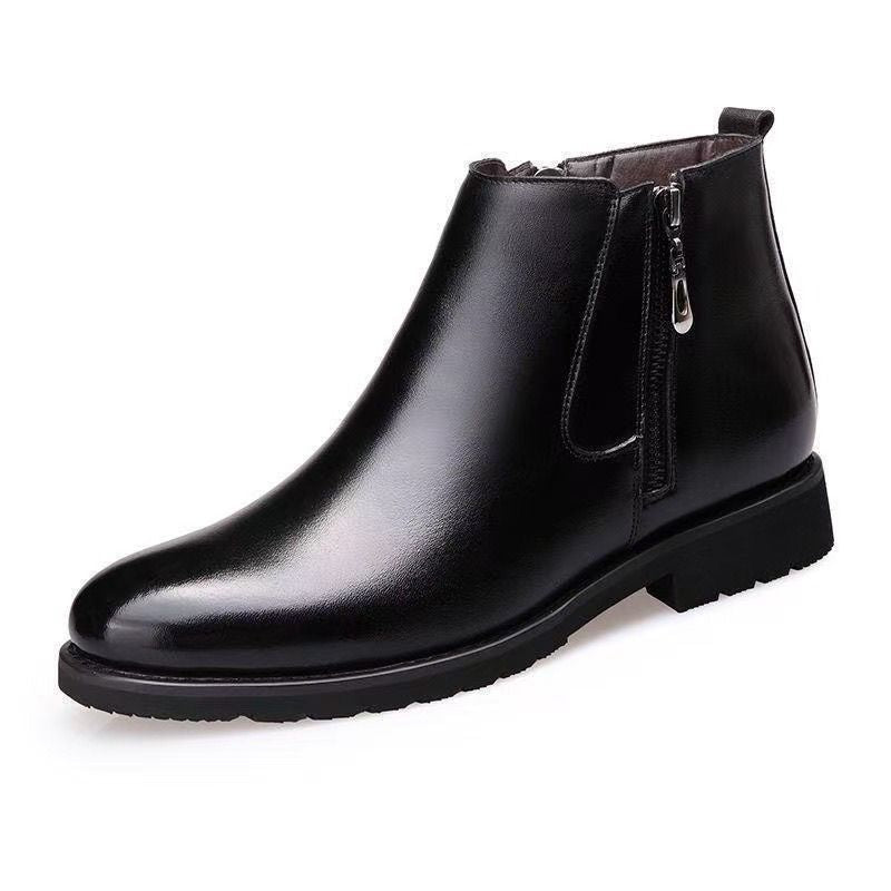 Winter new arrivals: stylish and minimalist men's high-top cotton shoes - versatile, warm, comfortable, fleece-lined, extra thick, casual snow boots