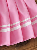 cross-border korean style girls' preppy bow cardigan solid color camisole + a-line pleated skirt three-piece set