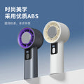 2025 cross-border new product: handheld bladeless cooling fan with semiconductor cooling, ice pack function, and high-speed turbine