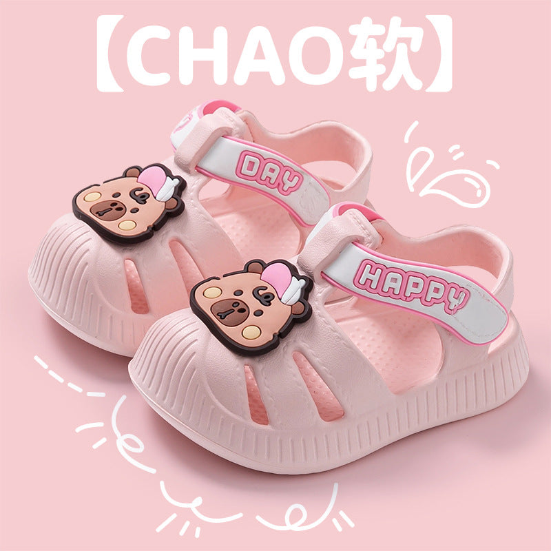 Eva kids' sandals - new summer korean style, soft sole, non-slip, waterproof first walker sandals for boys and girls (ages 2-3)