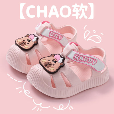 Eva kids' sandals - new summer korean style, soft sole, non-slip, waterproof first walker sandals for boys and girls (ages 2-3)
