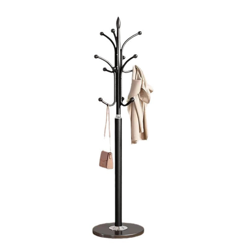 Iron style coat rack accessible luxury bedroom clothes drying rack floor-standing vertical clothes rack hanging bag for home simple shelf