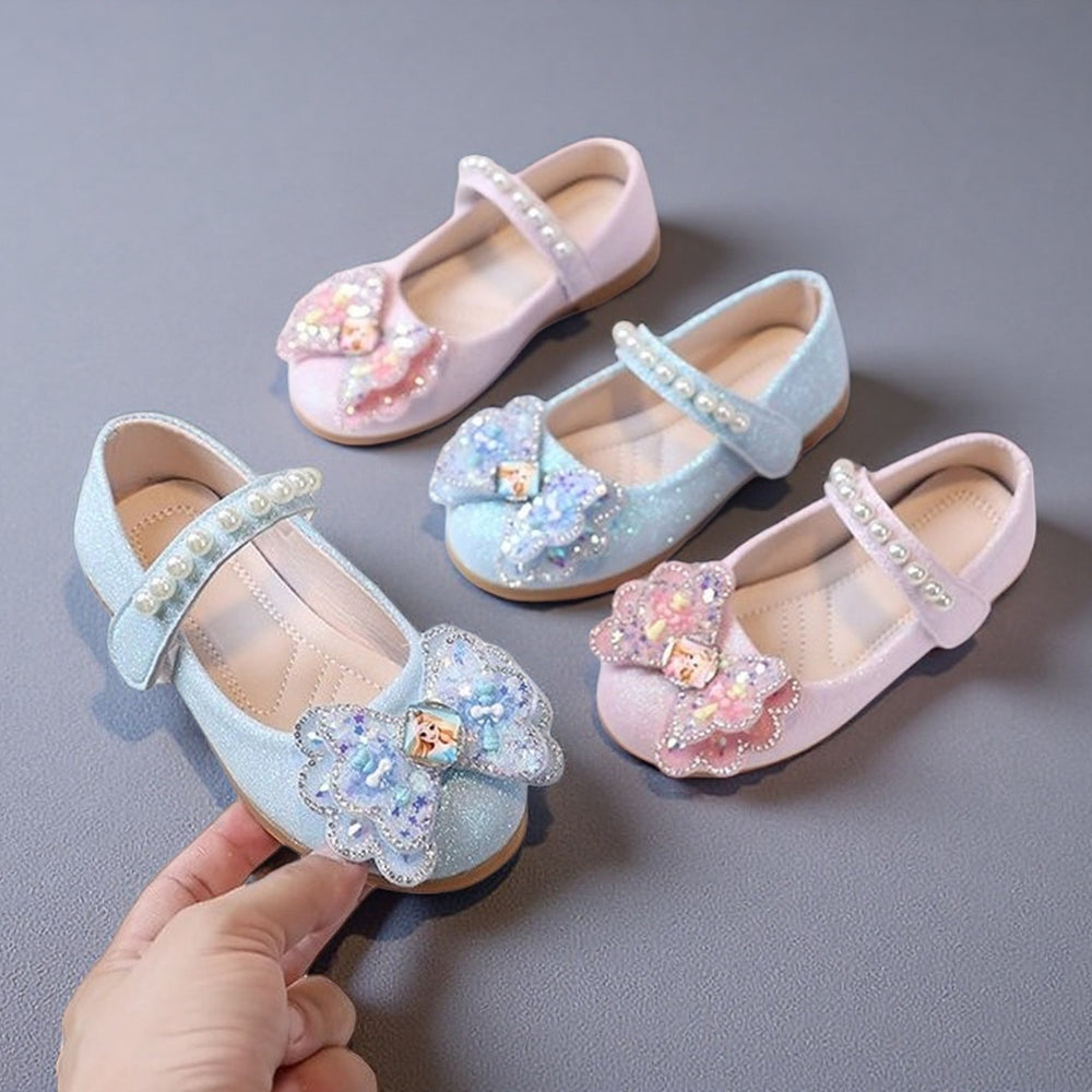 Kids' leather shoes: new korean style for spring/autumn  - comfortable bow-tie flats for girls, versatile and stylish