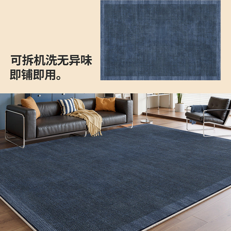 Removable and washable carpet living room bauhaus blue coffee table sound insulation dopamine medieval detachable double layer carpet bedroom