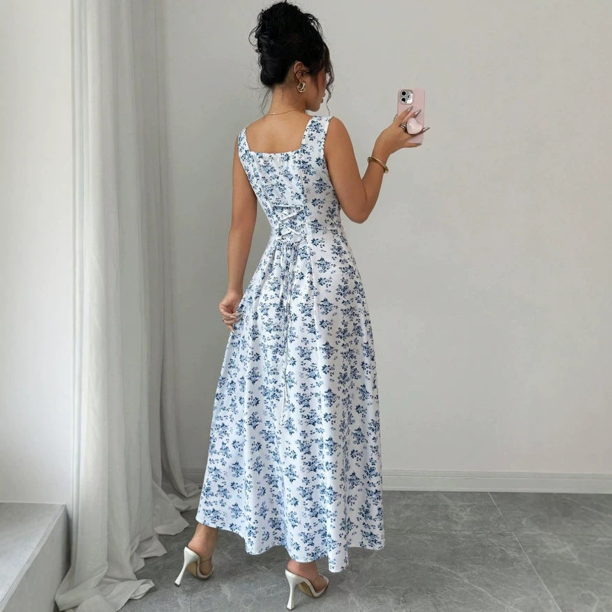 summer floral print sundress - elegant and fresh