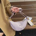 Spring casual macaron color dumpling bag 2026 new versatile crossbody bag women's korean style commuter shoulder bag