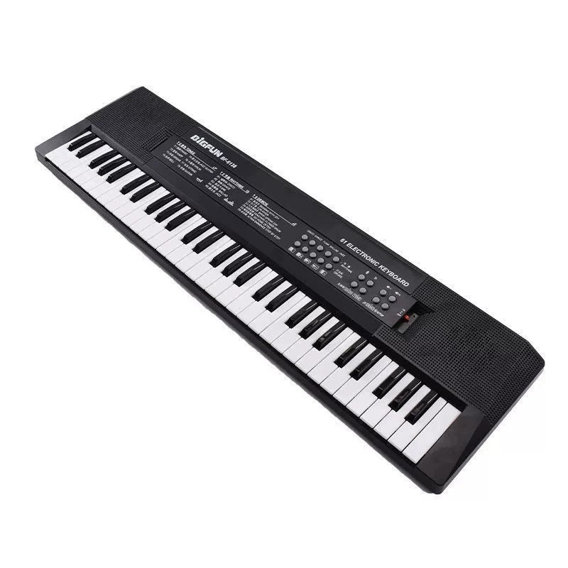 Children's beginner electronic piano, 61-key keyboard, multifunctional musical toy for boys and girls, electronic keyboard with microphone