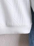European and american style cross-border children's clothing: textured crewneck top + faux denim pants + hat 3-piece set for boys