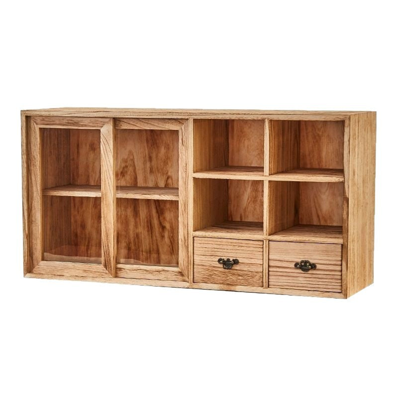 Desktop bogu rack solid wood chinoiserie small tea ornaments tea set purple clay pot multi-layer storage rack duobao pavilion