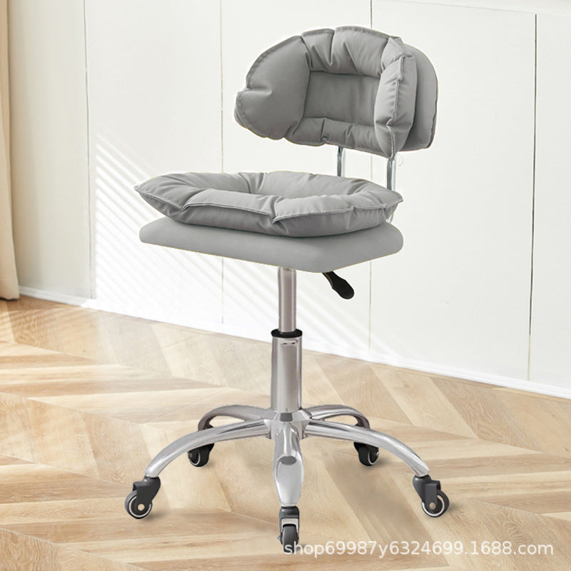 Beauty Chair Nail Art Eyelash Stool Barber Shop Backrest Lifting Chair Household Girls Bedroom Dressing Stool