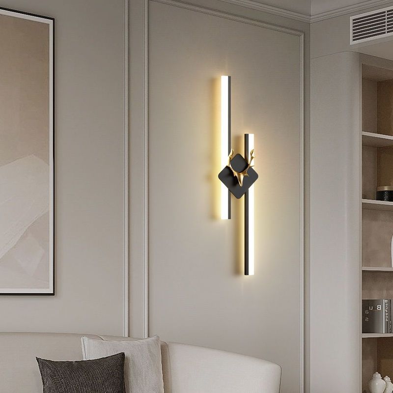 New arrival bench wall lamp casual modern led bedroom bedside lamp scandinavian living room lamp tv wall lamp creative deer head