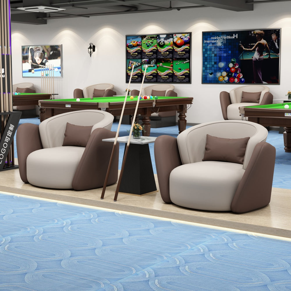 New casual billiards sofa chair billiards hall special ball watching chair double casual negotiation table and chair combination