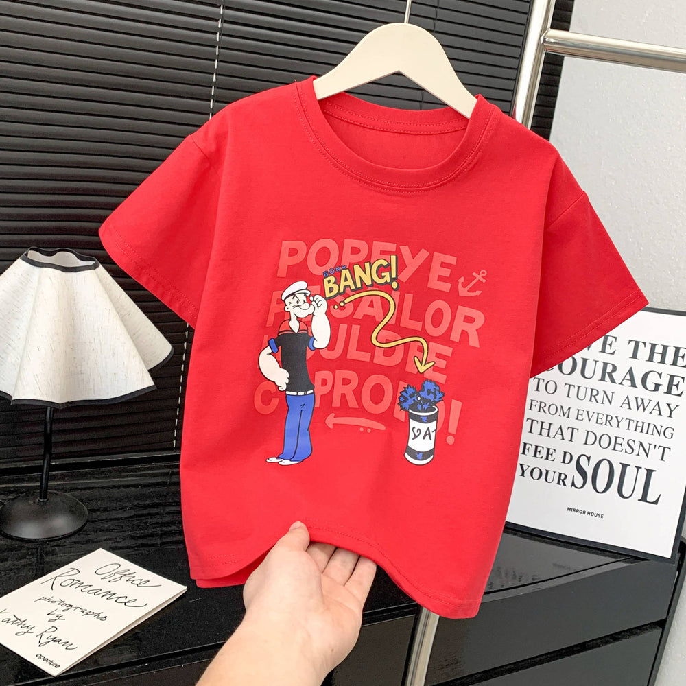 【summer new arrivals】 summer collection: ice silk t-shirts for boys and girls - breathable, sweat-wicking, watermark design, premium quality