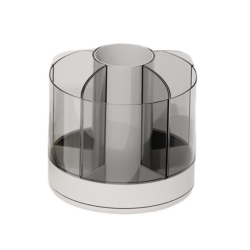 Student simple and cute desktop pencil case rotating pen holder cosmetic storage box brush holder large capacity desktop office