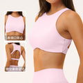 brushed yoga sports push-up bra backless high-elastic bubble wrap with chest pad and beautiful back fitness top 5529