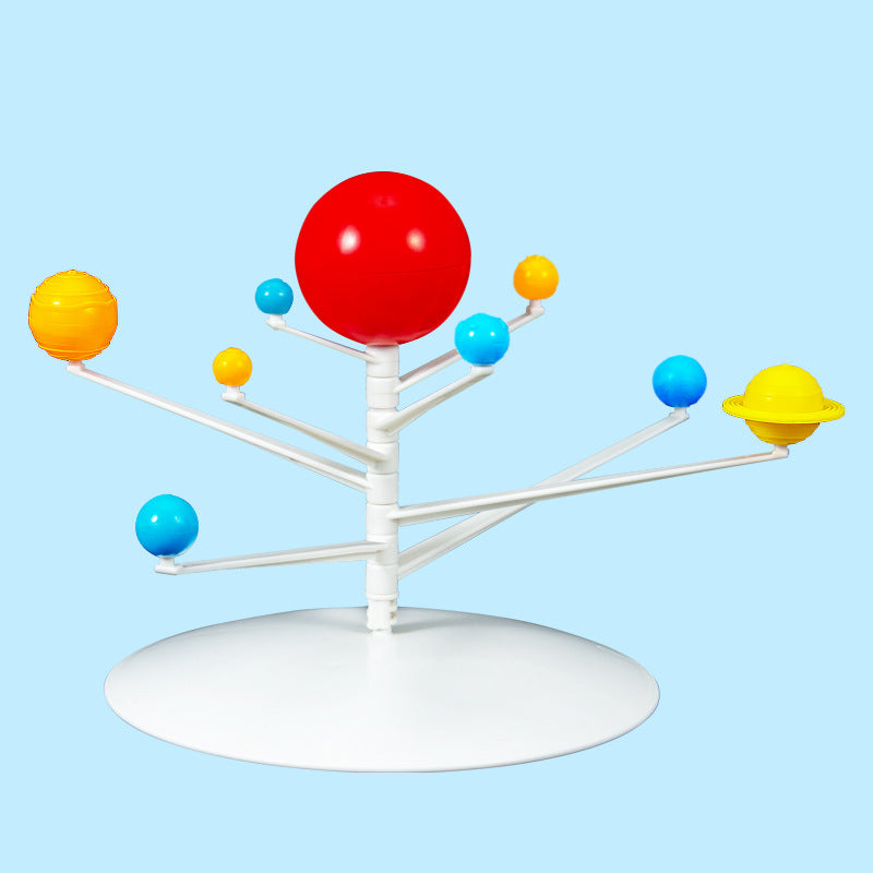Science experiment DIY eight planets celestial body model solar system teaching instrument technology small production children's handmade