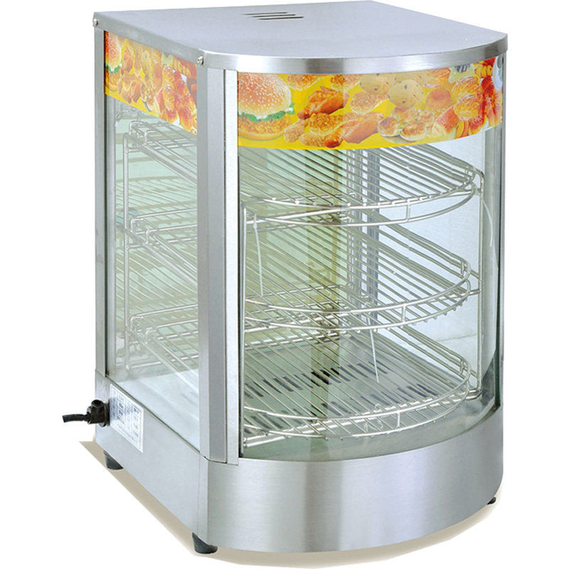 Commercial insulated display case, heated thermostatic cabinet for chestnuts, egg tarts, bread, fried chicken, and ready-to-eat foods - small food display showcase