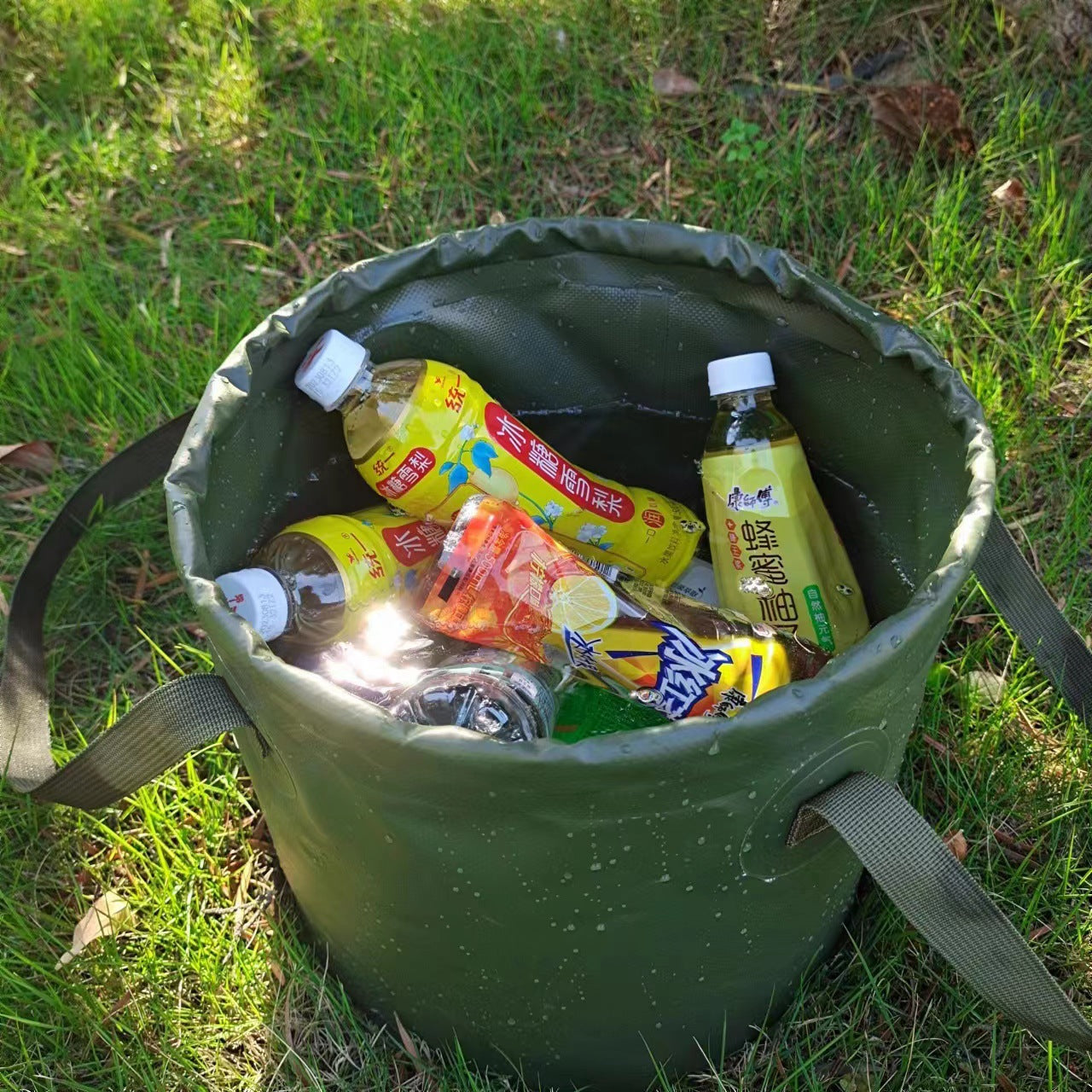 Outdoor Multifunctional Folding Bucket Car Travel Storage Bucket Camping Fishing Bucket Laundry Bag Thickened Foot Soaking Bucket