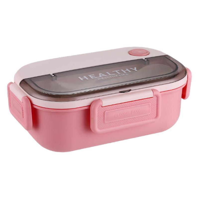 304 stainless steel lunch box can be heated in microwave oven, and office workers bring rice-tight bento boxes to seal the new lunch boxes.
