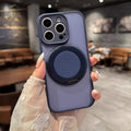 17 mobile phone case rotating stand 360 matte skin feel suitable for iphone 16 high-end pivot 11 apple 15pro