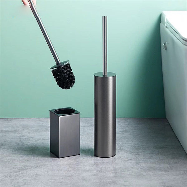 304 stainless steel floor toilet brush hotel bathroom household toilet deodorant wall hanging toilet cleaning brush cleaning brush holder