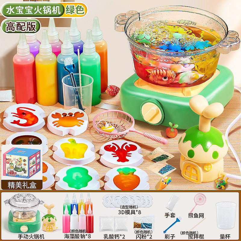 Mushroom water baby children DIY handmade magic water elf kitchen toy puzzle boy girl birthday gift