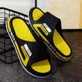 Summer trendy men's slippers - stylish outdoor & indoor home slippers, non-slip bathroom slides for couples