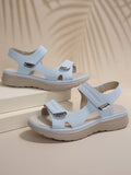 new summer women's summer sandals for export, plus size chunky sole casual sandals, ankle strap velcro sandals, women's shoes