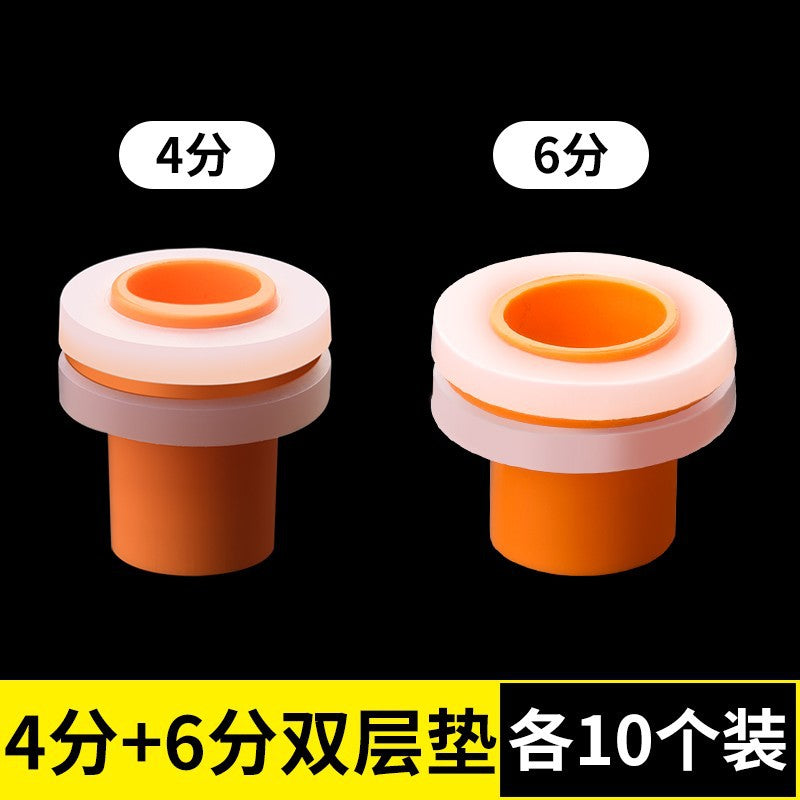 Replacement raw material-free belt 4 points/6 points sealing ring rubber pad free of raw tape triangle valve anti-leakage quick installation