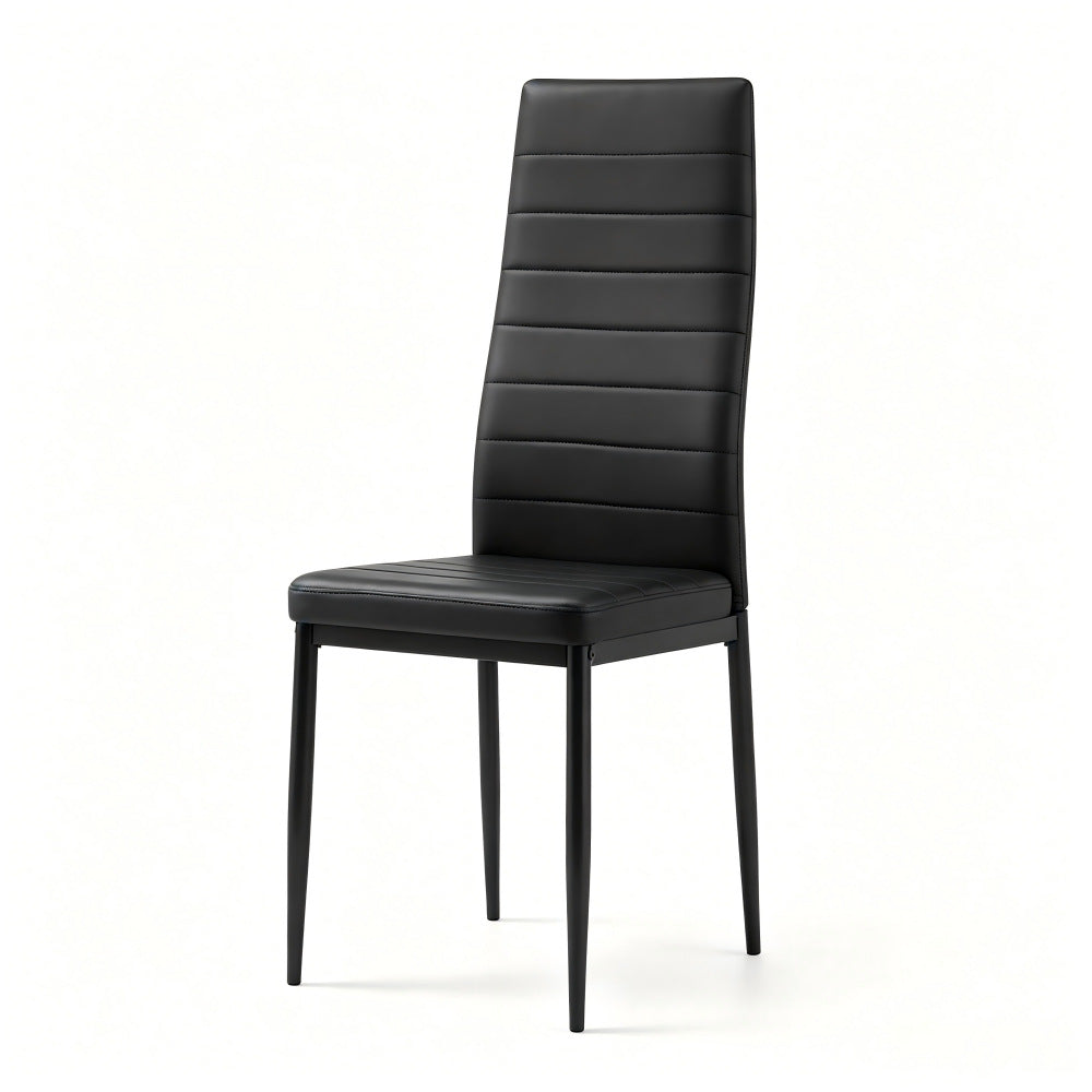 Horizontal line chair soft chair dining chair leisure chair back chair export cross-border accessible luxuryfor homeclassy dining table and chairs