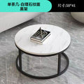 Single coffee table black frame + 50 white