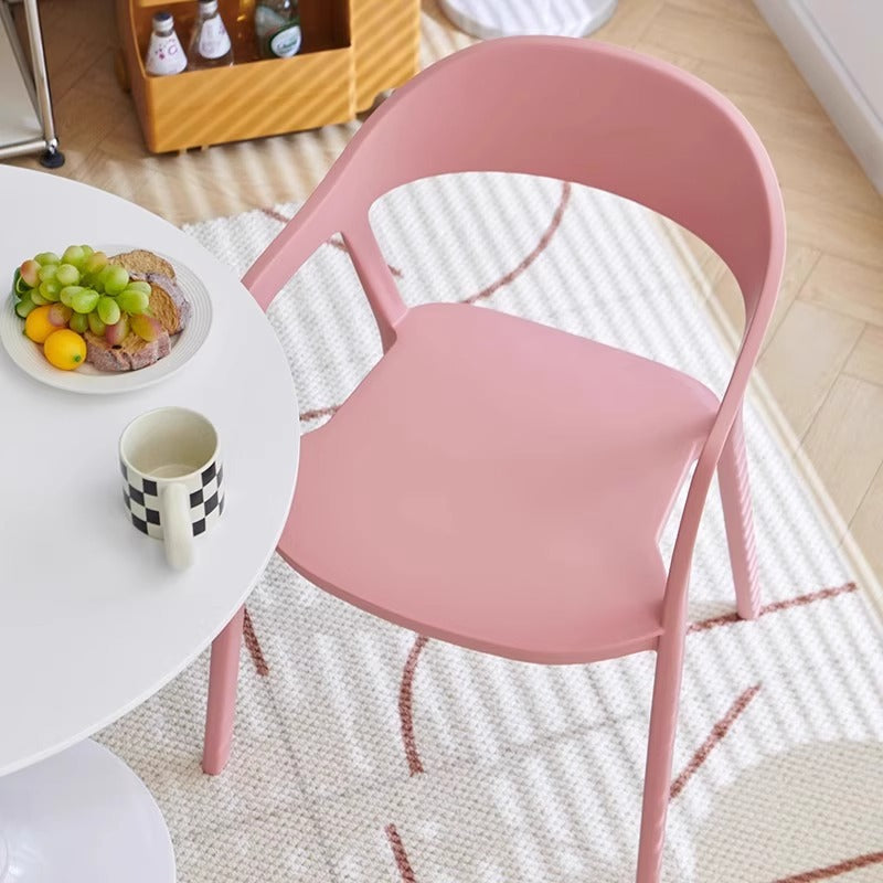 Dining chair - minimalist modern stackable backrest chair for home, nordic iron art armchair, cafe & bubble tea shop chair