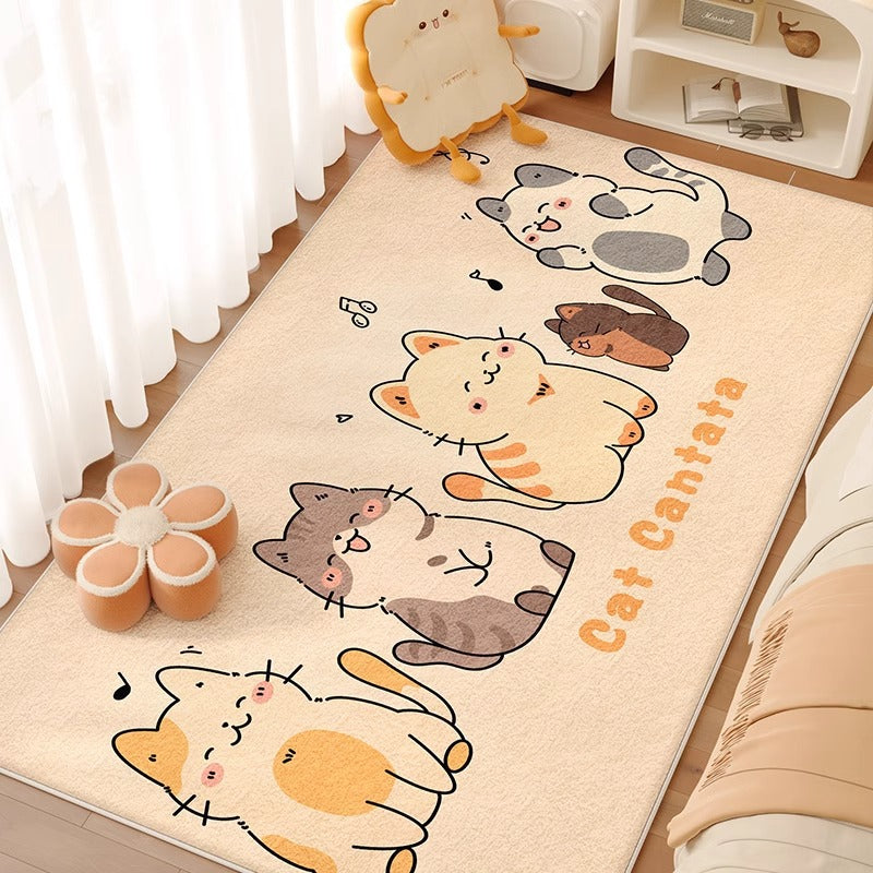 Carpet bedroom bedside blanket girl's room bedside kids' room cute  new under-bed thickened floor mat