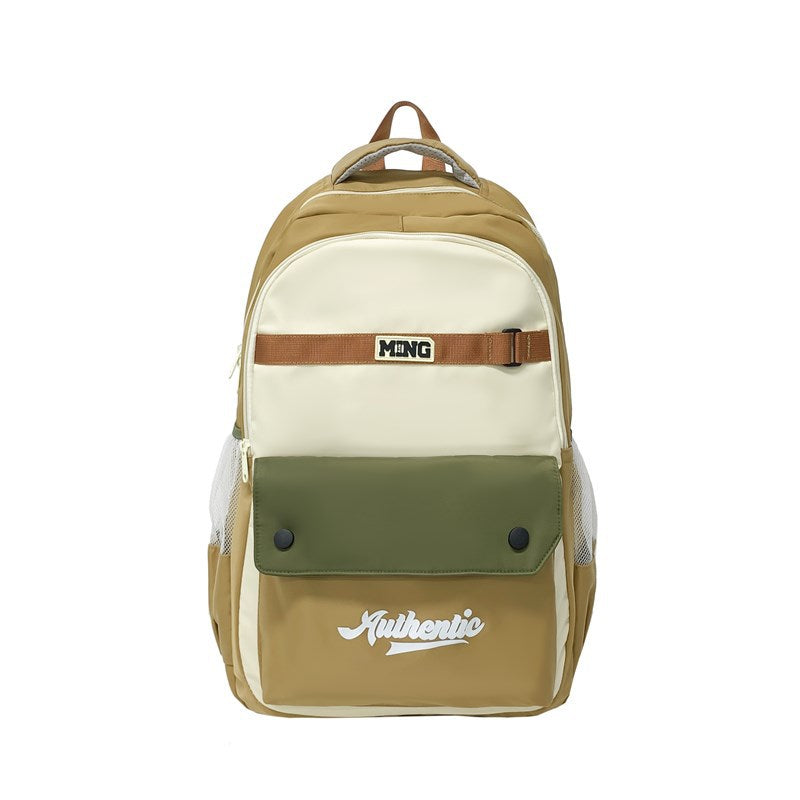 School bag, boys backpack, girls new fashion trend, college students, high school students, junior high school students, campus college backpack