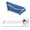 Aluminum alloy retractable awning - available with electric retraction - premium automatic outdoor sun shade for homes and villas