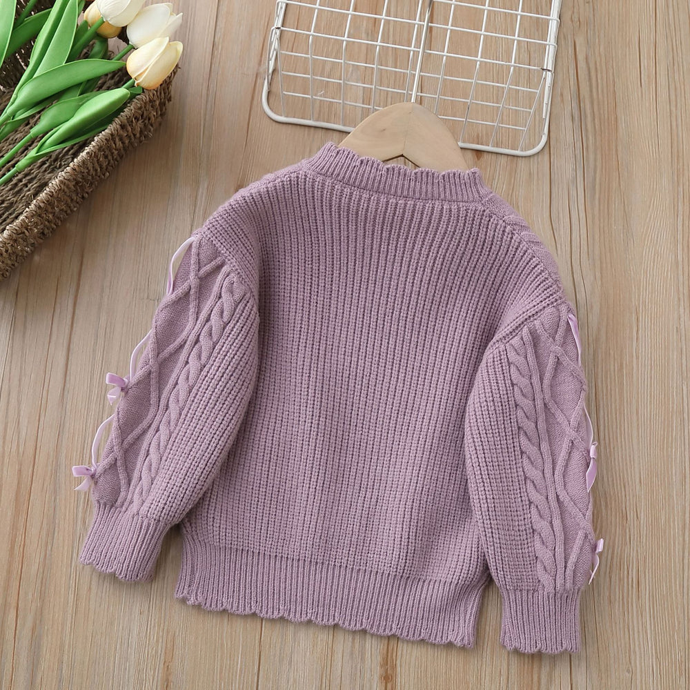 Kids' sweater  autumn/winter new cartoon thickened baby girl knit sweater korean style knitted top