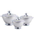 cross-border crown cup thermal insulation box 3-piece set 1.2l, 1.8l, 3.2l food warmer