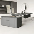Custom executive desk - modern minimalist design for ceo, manager, and supervisor - office desk set