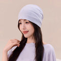 【jacquard cotton】summer thin postpartum hat - moisture-wicking, breathable, head protection, large head circumference, sleep cap, windproof