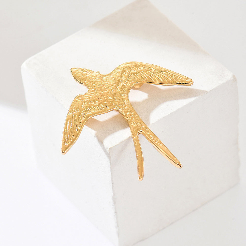 Wholesale sunflower brooches - european & american style, versatile metal fashion accessories for women, swallow & bird design, perfect for clothing and outerwear