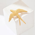 Wholesale sunflower brooches - european & american style, versatile metal fashion accessories for women, swallow & bird design, perfect for clothing and outerwear