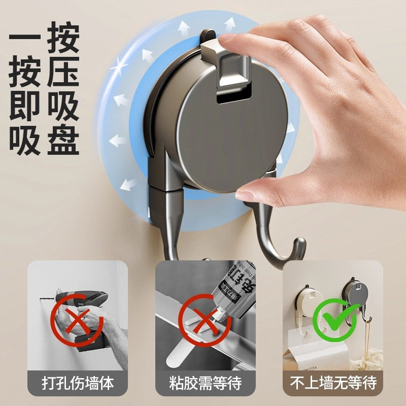Suction cup hook, traceless, punch-free, vacuum strong load-bearing sticky hook, kitchen door back, bathroom, toilet wall sticky hook