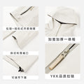 Unisex ykk zipper wear-resistant breathable hiking jacket - triple-proof heat-sealed color block hooded windbreaker daw056
