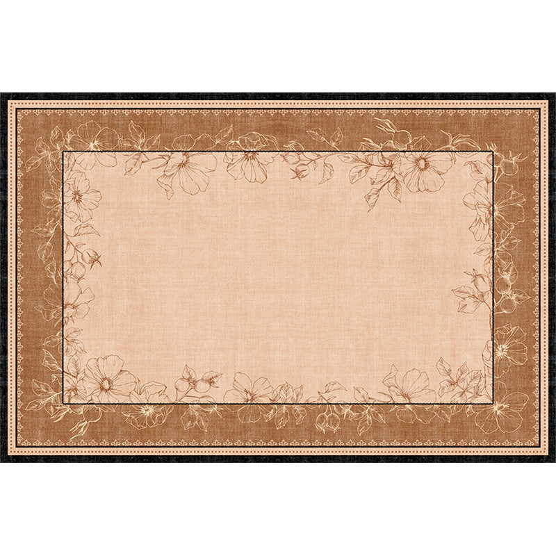 Removable and washable carpet living room frenchretro double layer machine washable sofa sound insulation pad medieval style removable carpet