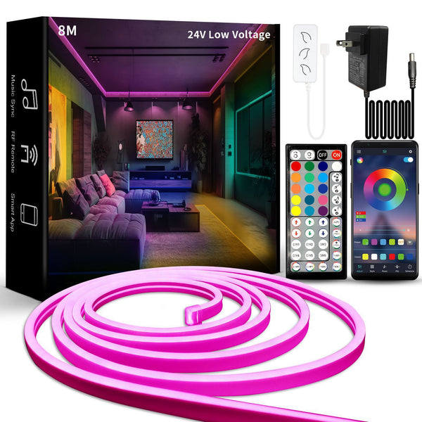 Symphony neon with outdoor waterproof advertising signs neon shape monochrome led strip rgb silicone light strip