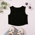 Children's summer tank top - stylish and cute girls' camisole - pink inner layer top for trendy infants and toddlers