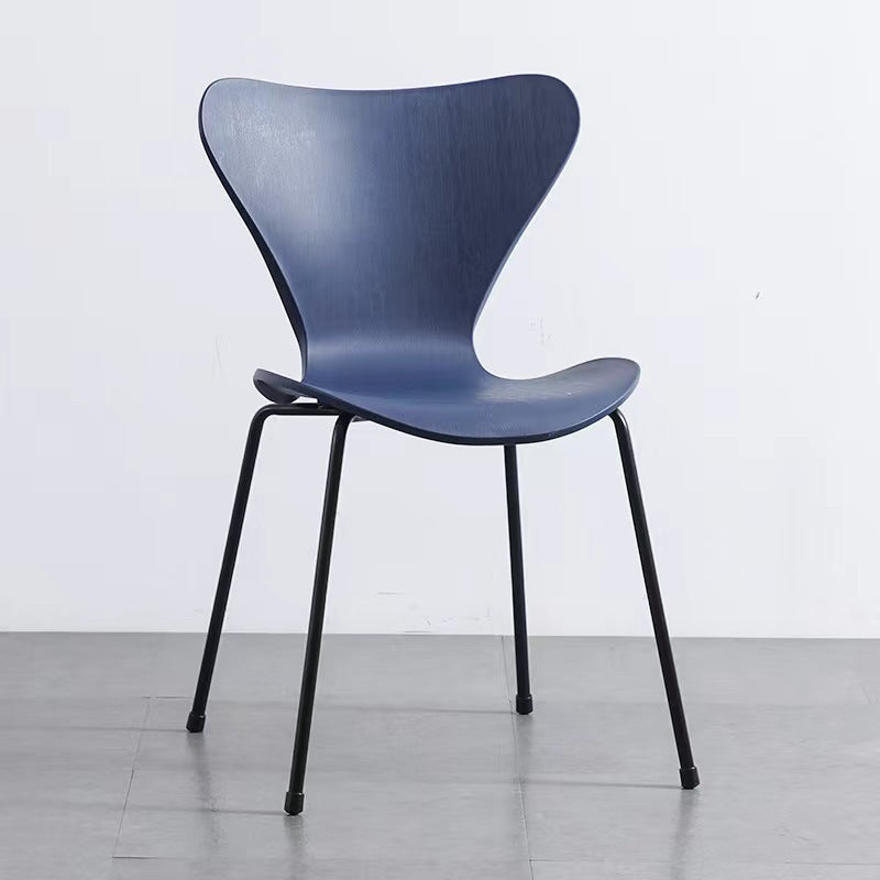 Backrest chair Modern simple casual ins Internet celebrity streamlined negotiation restaurant desk chair Home hotel dining chair