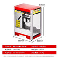 Stainless steel commercial popcorn machine - high-temperature resistant, non-stick popper for street vendors