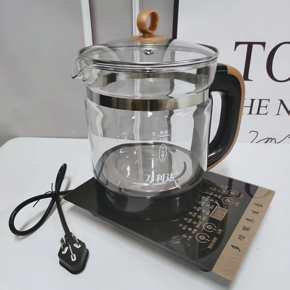 Glass health pot for homesmart multifunctional decoction pot 1.8l appointment timed insulation tea maker scented tea cross-border
