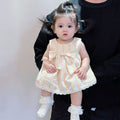 Baby summernew arrivalsweet princess bag skirt baby summer thin one-piece jumpsuit western stylecute sleeveless haki